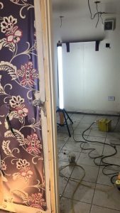 Repari Work at Boxing Day Floods in Kirkstall, Leeds