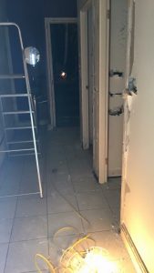 Repari Work at Boxing Day Floods in Kirkstall, Leeds